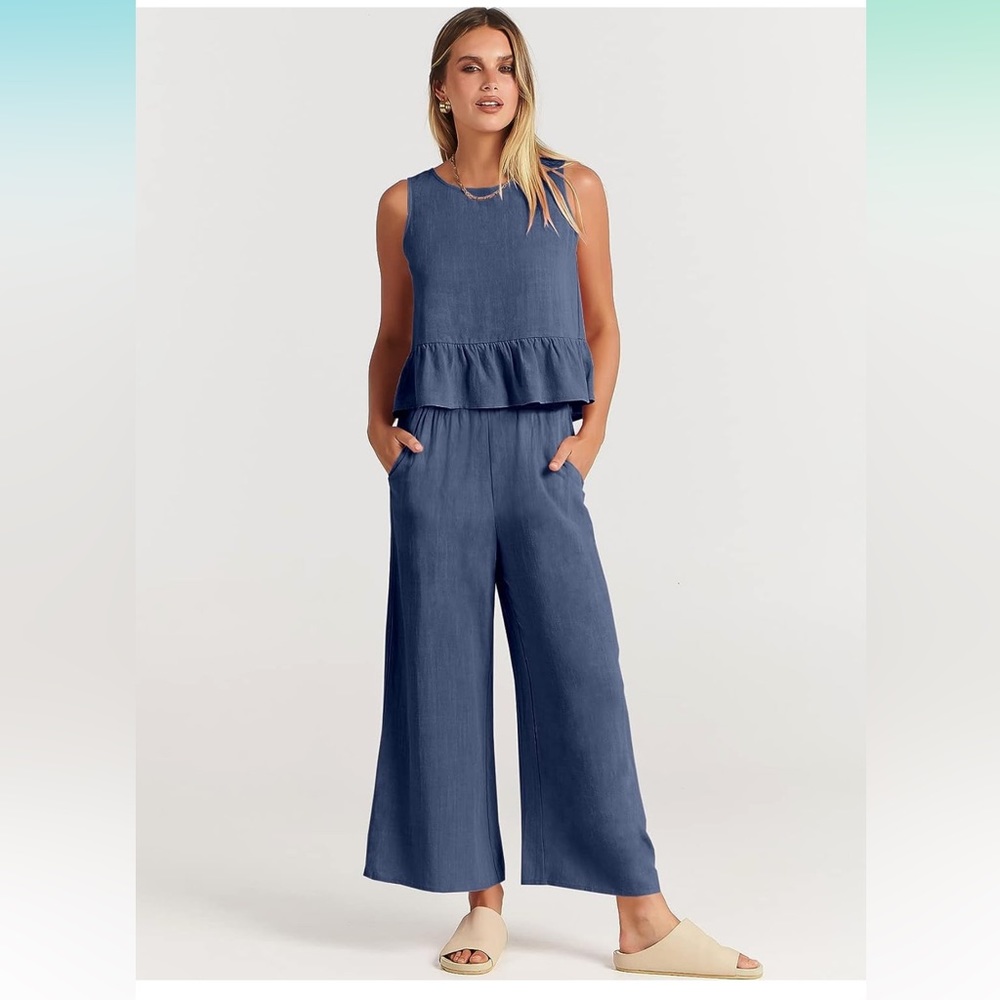 2 piece outfit set / deep blue